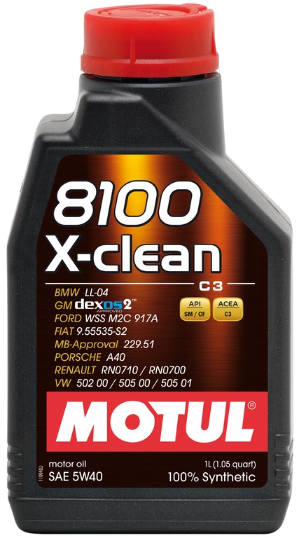 Моторное масло Motul 8100 X-clean 5W-40 1л